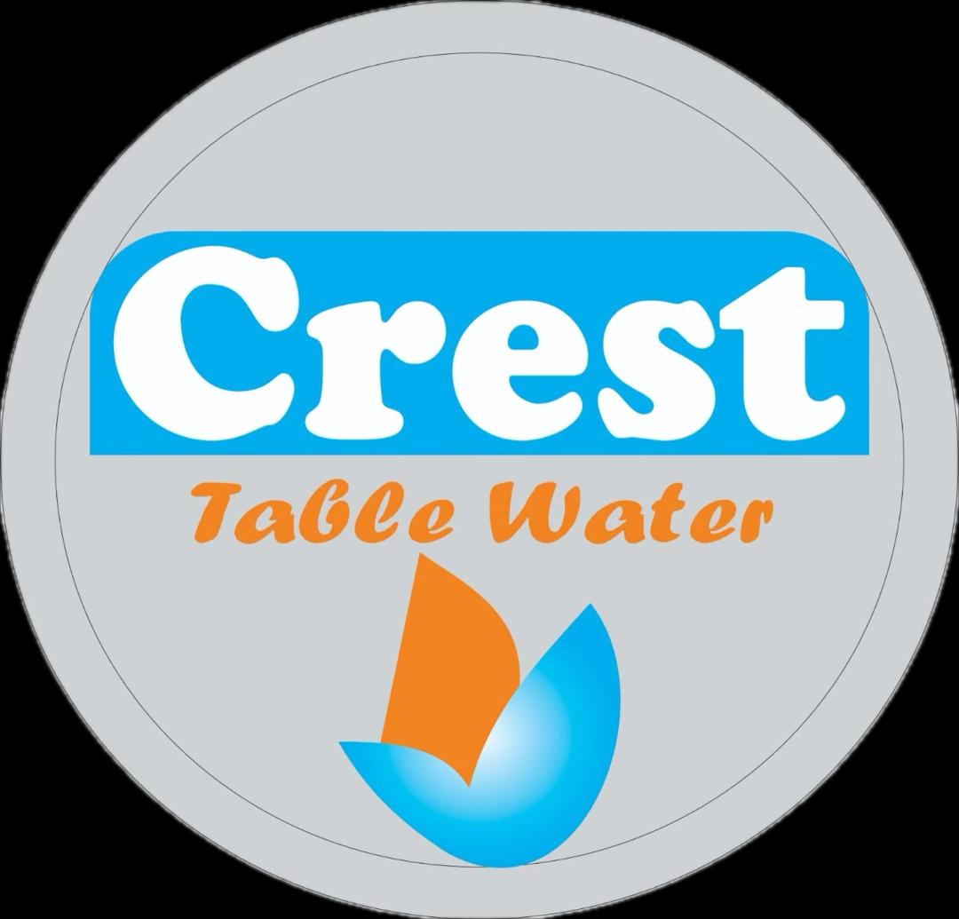 Crest Water Logo - Premium Bottled Water Supplier